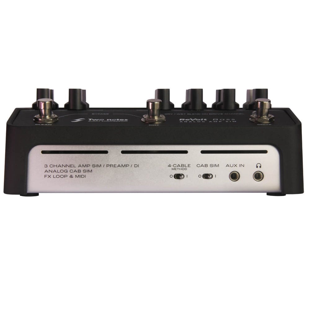 two notes effect pedals two notes revolt bass analog simulator pedal