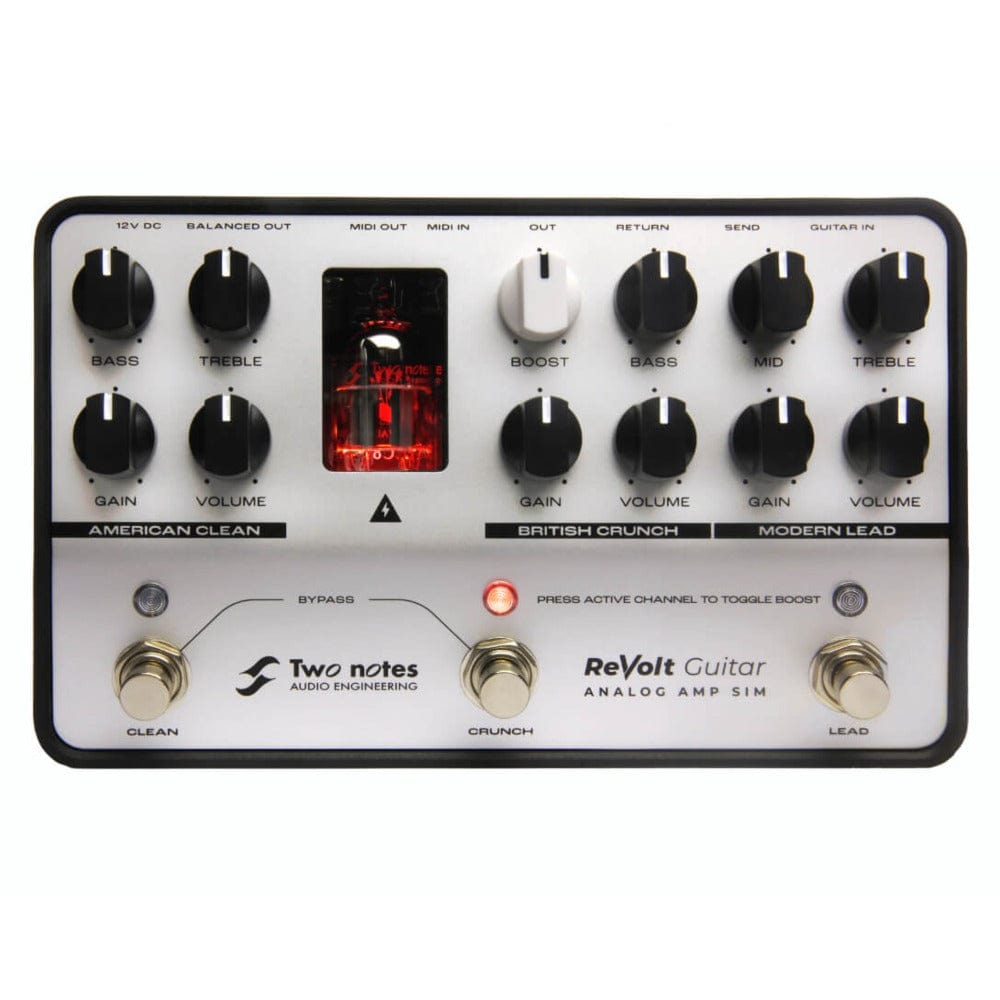 two notes effect pedals two notes revolt guitar analog amplifier sim pedal