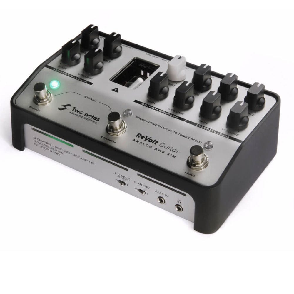 two notes effect pedals two notes revolt guitar analog amplifier sim pedal