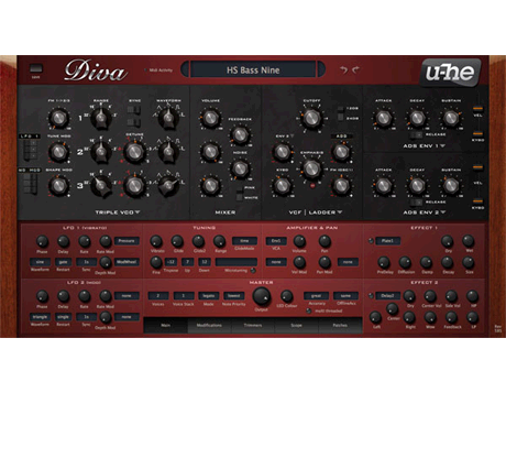 u-he Software Virtual Instruments u-He Diva Analog Synthesizer