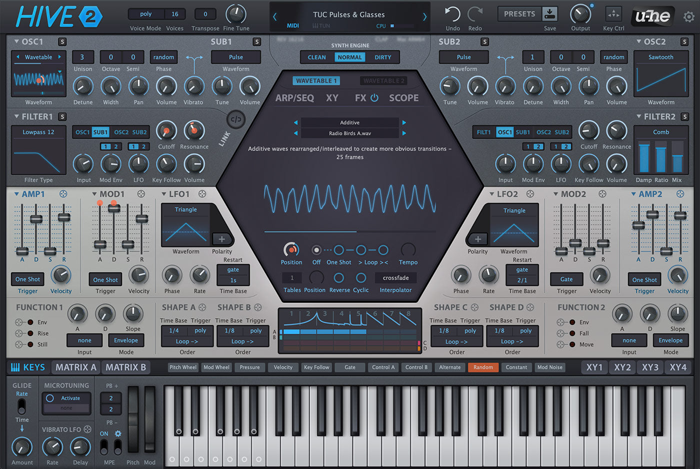 u-he Software Virtual Instruments u-He Hive 2 Modular Synthesizer
