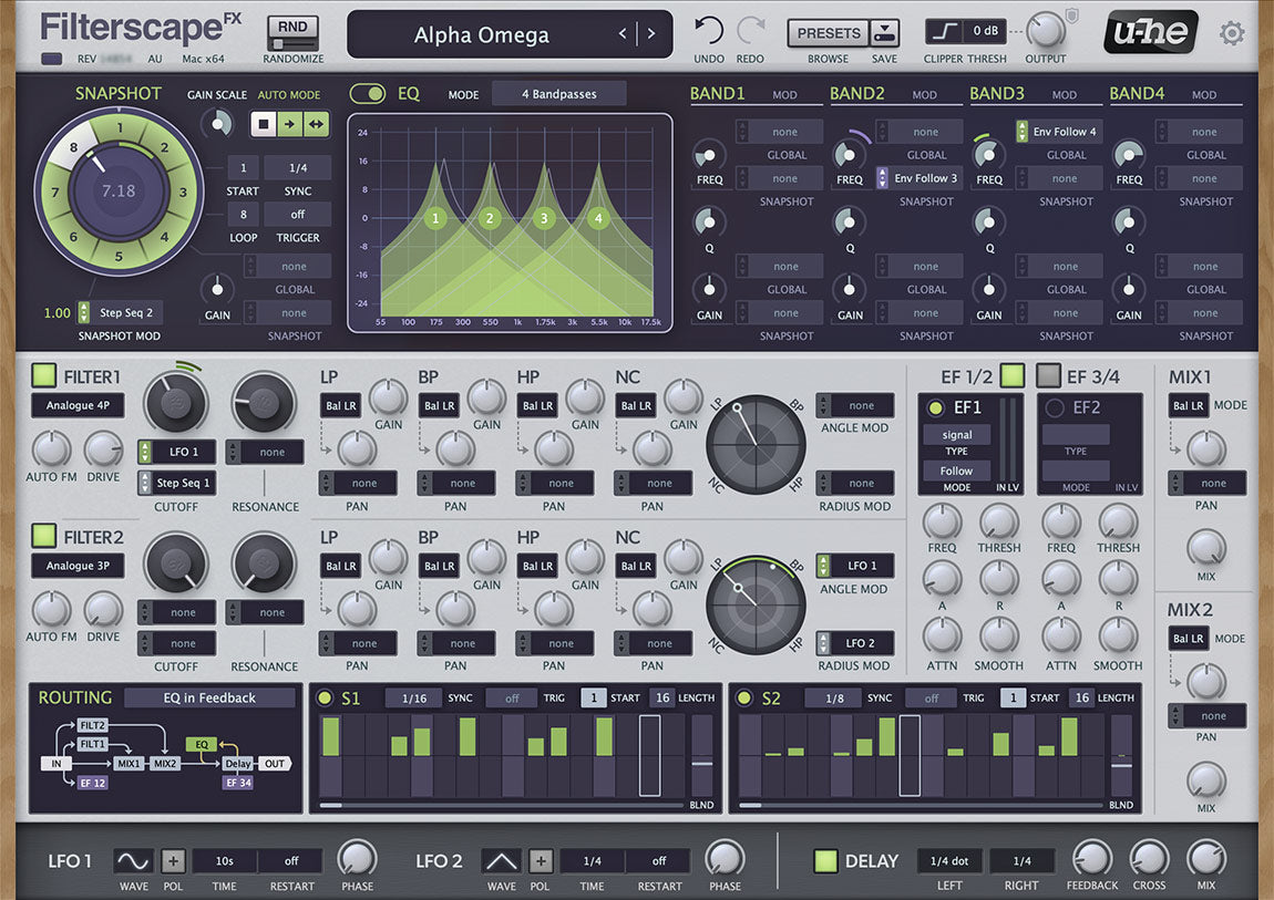 u-he Software Virtual Processors u-He Filterscape: Filter Plugin