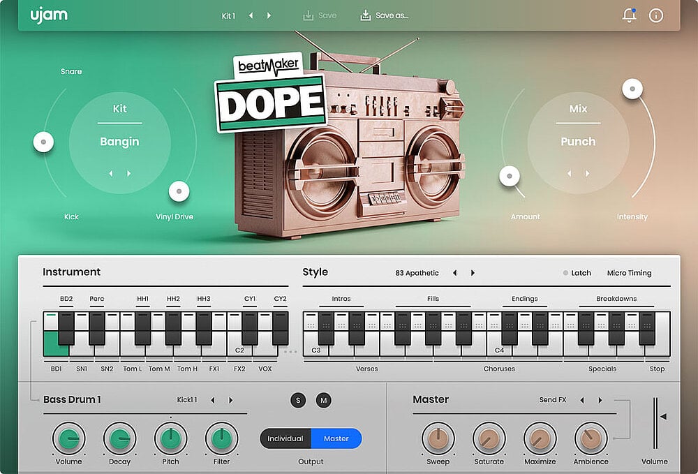 Ujam Virtual Instruments UJAM Beatmaker Bundle: Drum Machine Bundle