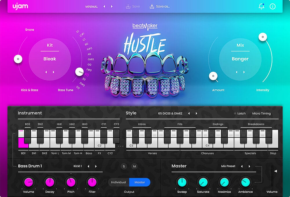 Ujam Virtual Instruments UJAM Beatmaker Bundle: Drum Machine Bundle – Professional Audio Software & Plugin