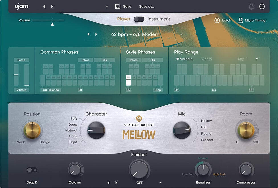 Ujam Virtual Instruments UJAM MELLOW 2: Bass Instrument