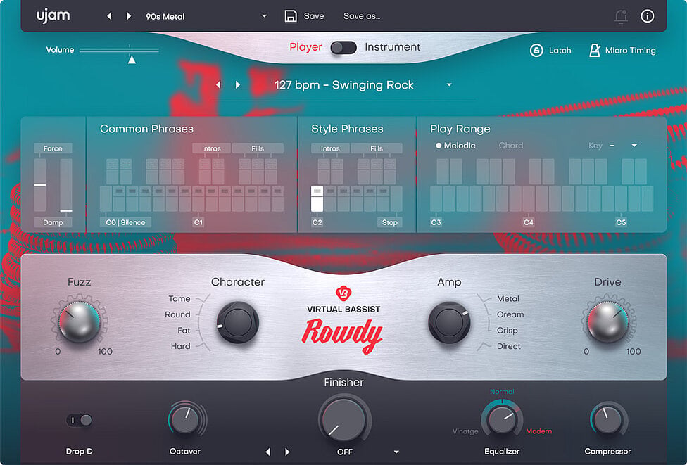 Ujam Virtual Instruments UJAM ROWDY 2: Bass Instrument – Professional Audio Software & Plugin
