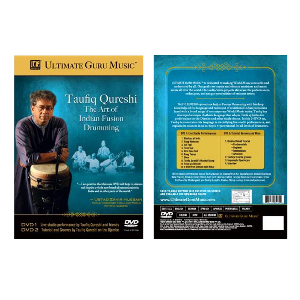 ultimate guru drum percussion instruction the art of indian fusion drumming featuring taufiq qureshi / dvd (set of 2)
