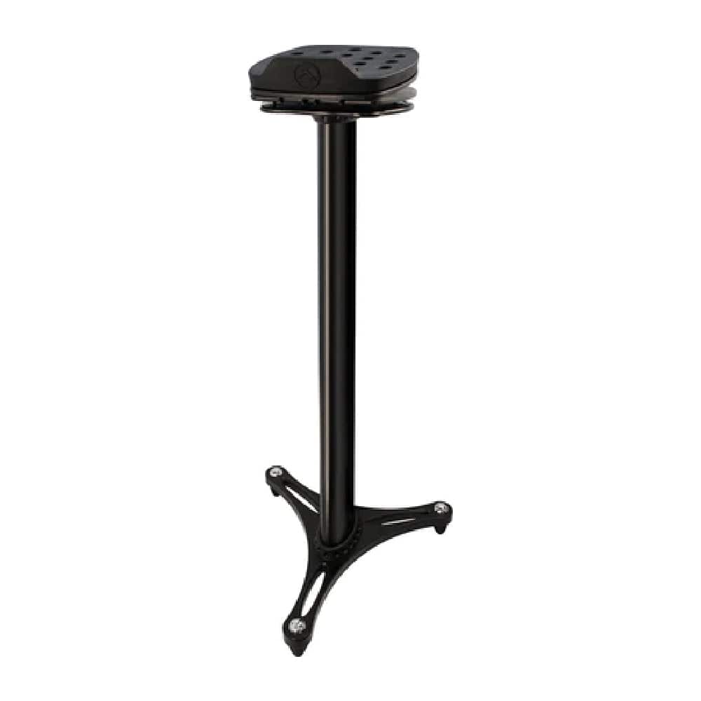 ultimate support monitor stands black ultimate support ms-100b ms series professional column studio monitor stand