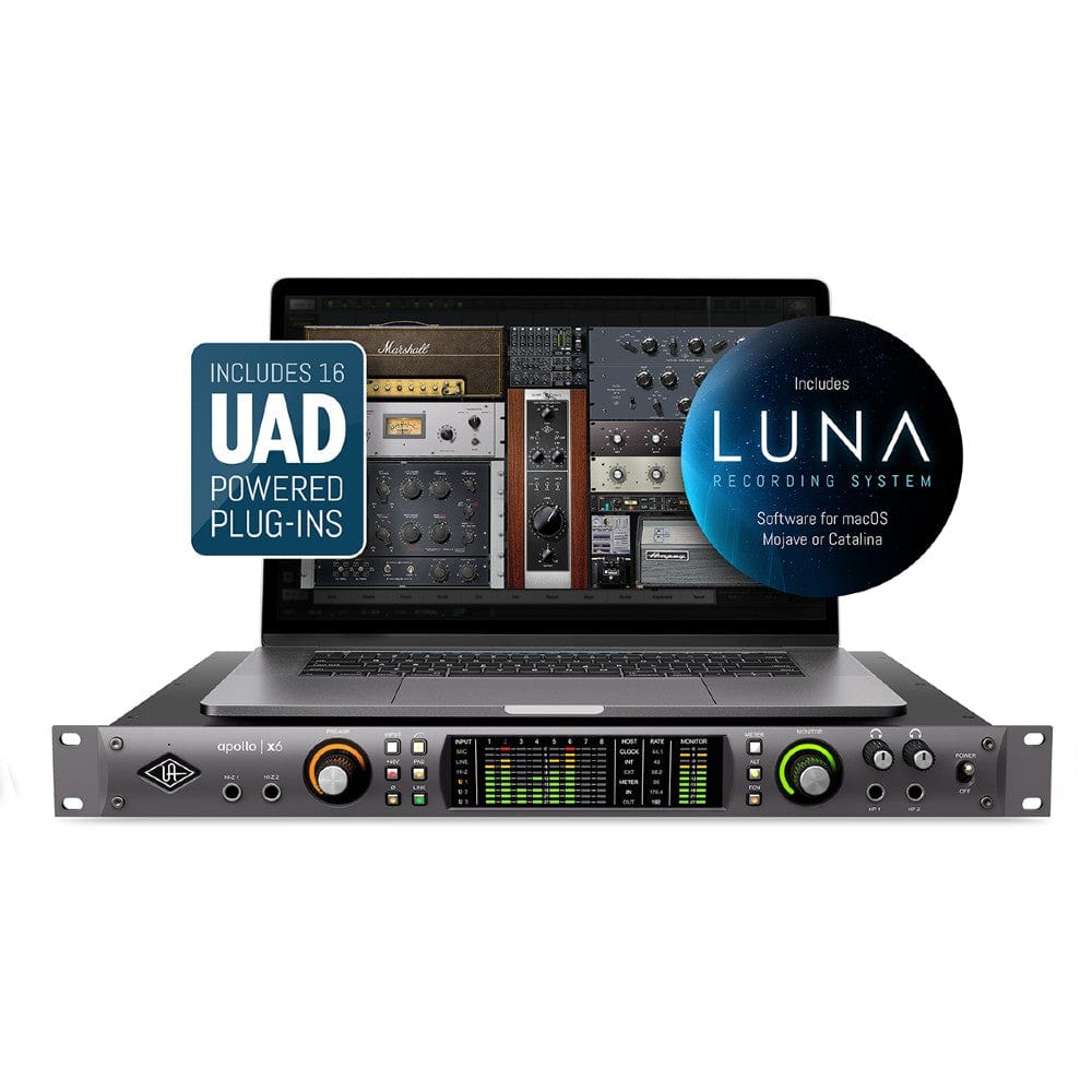 universal audio audio interfaces universal audio apollo x6 thunderbolt 3 audio interface with uad plug-ins