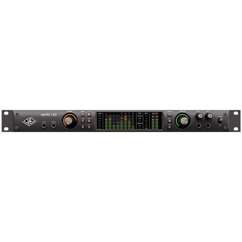 universal audio audio interfaces universal audio apollo x8 thunderbolt 3 audio interface with uad2 satellite interface