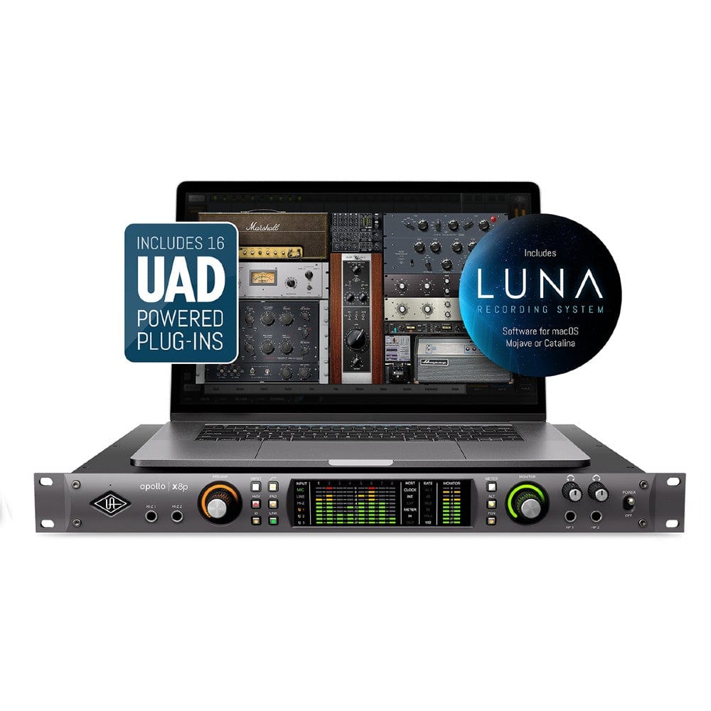 universal audio audio interfaces universal audio apollo x8p thunderbolt 3 audio interface with uad plug-ins