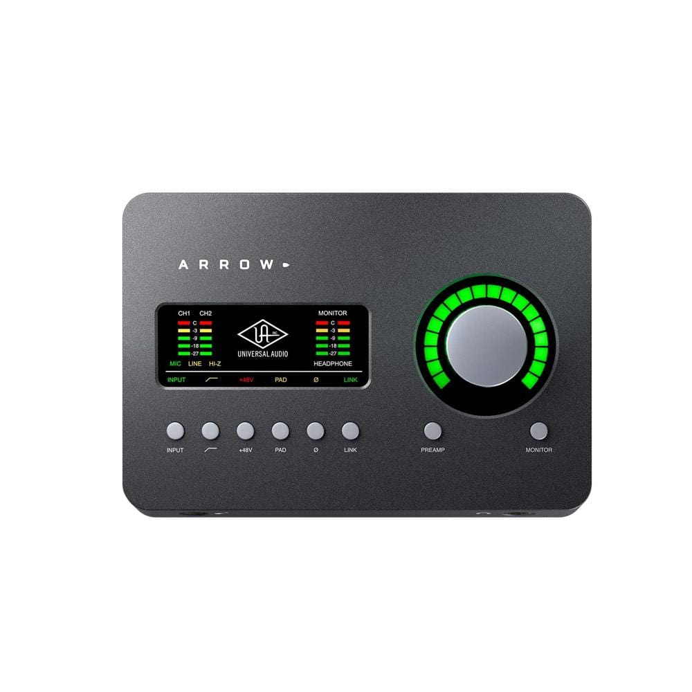 universal audio audio interfaces universal audio arrow compact 2x4 desktop audio interface - thunderbolt 3
