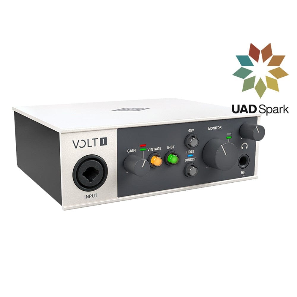 universal audio audio interfaces universal audio volt 1 usb c 1x2 audio interface with uad plug-ins
