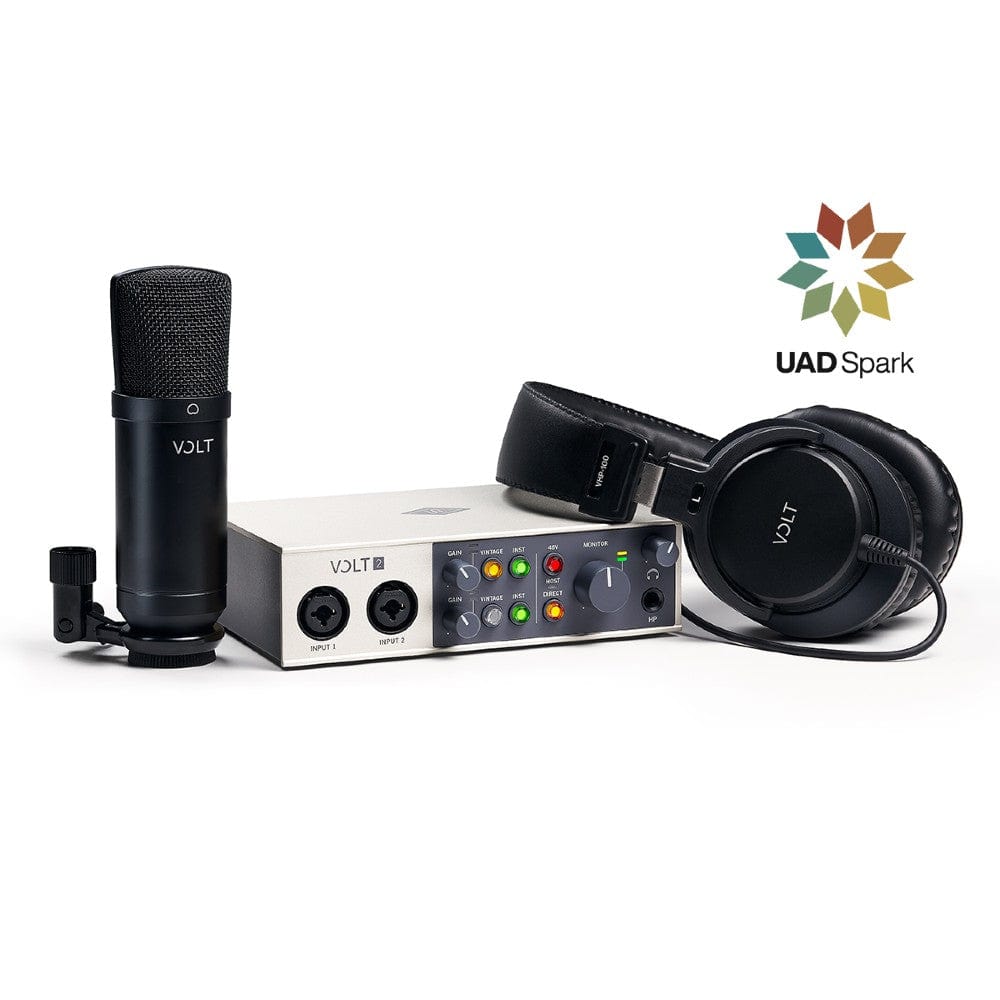 universal audio audio interfaces universal audio volt 2 usb c 2x2 audio interface studio pack with uad plug-ins
