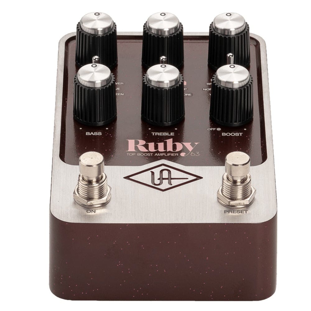 universal audio effect pedals universal audio ruby '63 top boost amplifier pedal