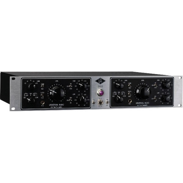 universal audio pre amps universal audio 2-610s dual channel tube mic / inst pre eq silverface