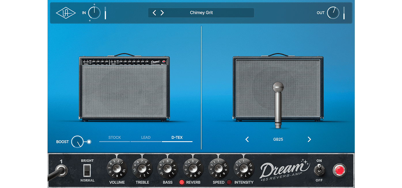 UNIVERSAL AUDIO Virtual Instruments UAD Dream '65 Reverb Amplifier Plug-in