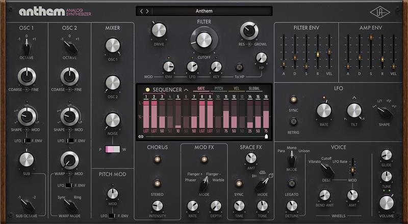 UNIVERSAL AUDIO Virtual Processors Universal Audio Anthem