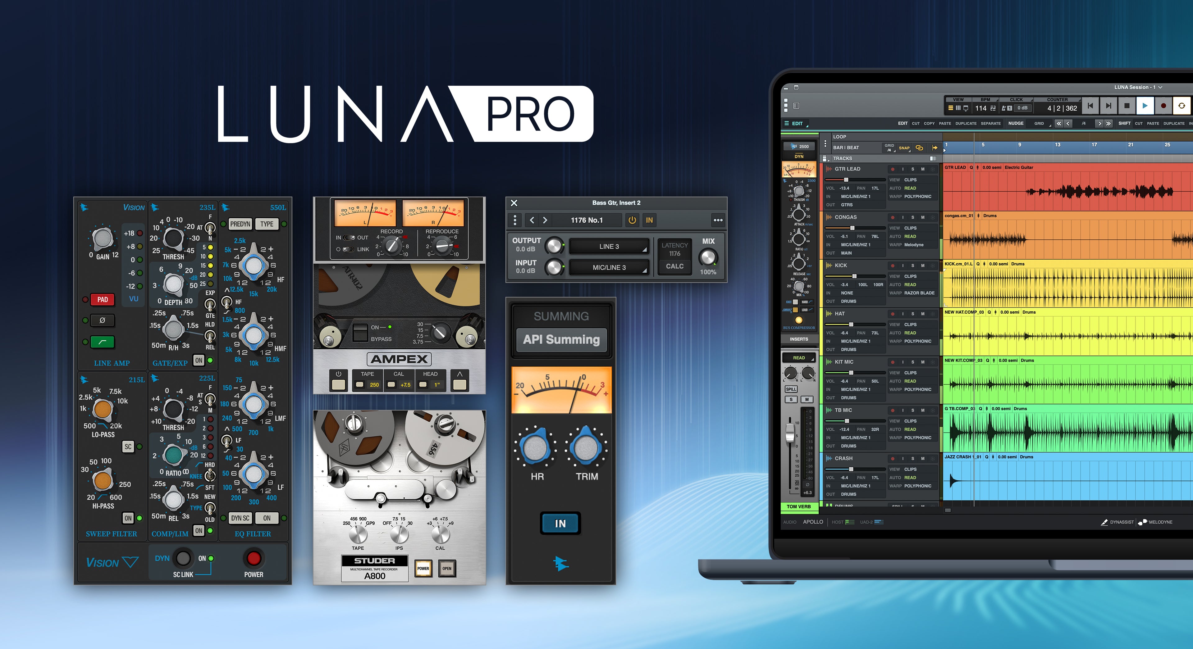 UNIVERSAL AUDIO Virtual Processors Universal Audio LUNA Pro Bundle 2