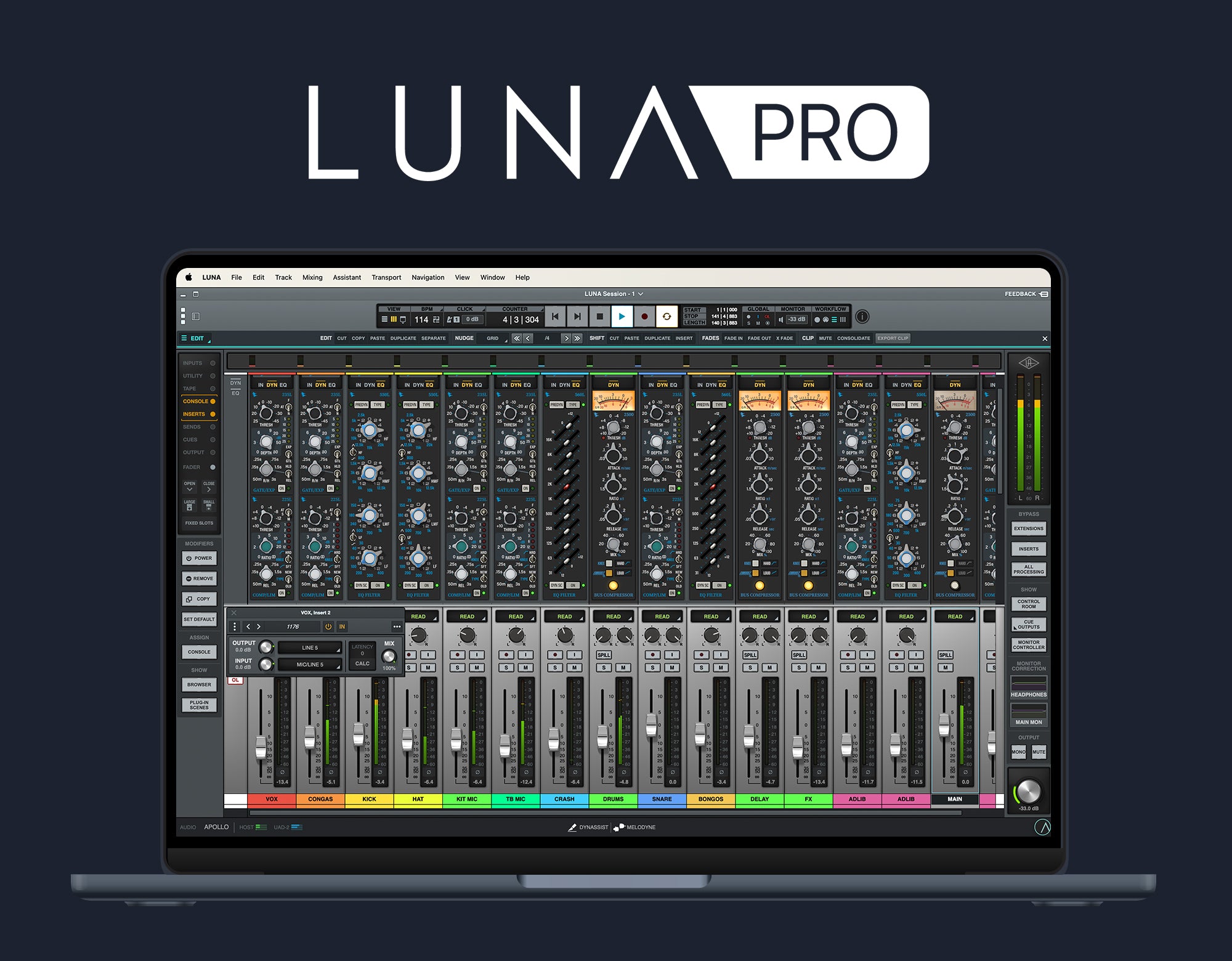 UNIVERSAL AUDIO Virtual Processors Universal Audio LUNA Pro Bundle 2