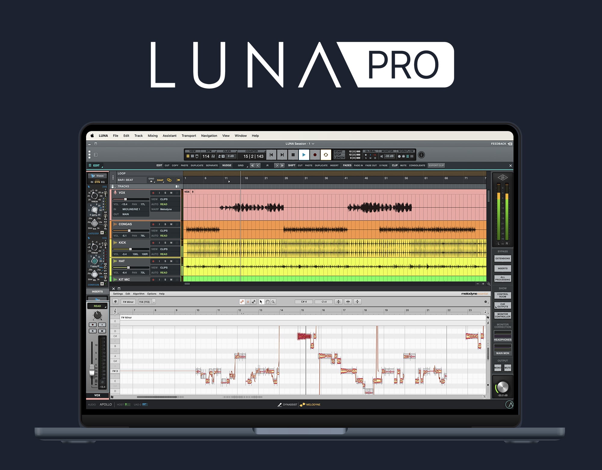 UNIVERSAL AUDIO Virtual Processors Universal Audio LUNA Pro Bundle 2