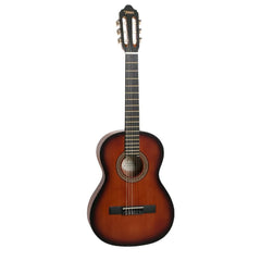 Valencia Classical Guitars Classic Sunburst Valencia VC203 3/4 Size Transparent Satin Finish Classical Guitar