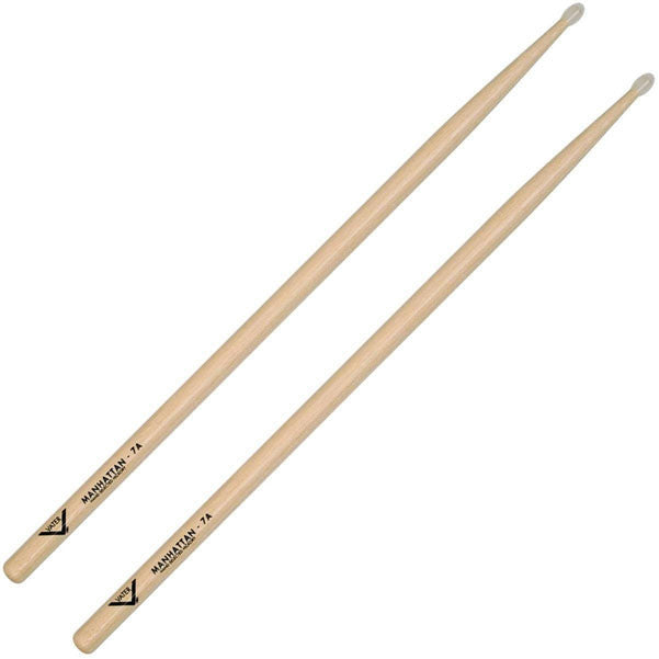 vater drumsticks vater percussion 7a drumsticks, nylon tip vh7an