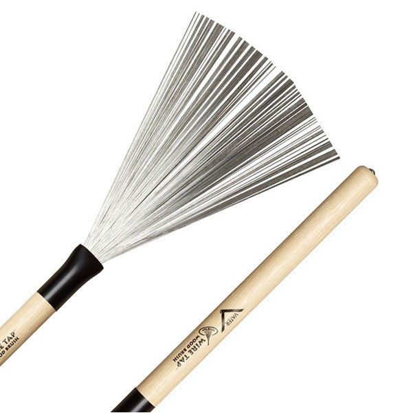 vater drumsticks vater vwtw wooden handle wire brushes