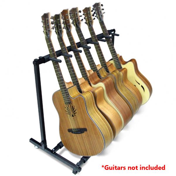 vault accessories vault jycjq1 7-pcs guitar stand - black