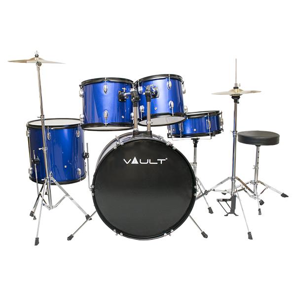 vault acoustic drum kits blue vault standard acoustic drum kit #color_blue