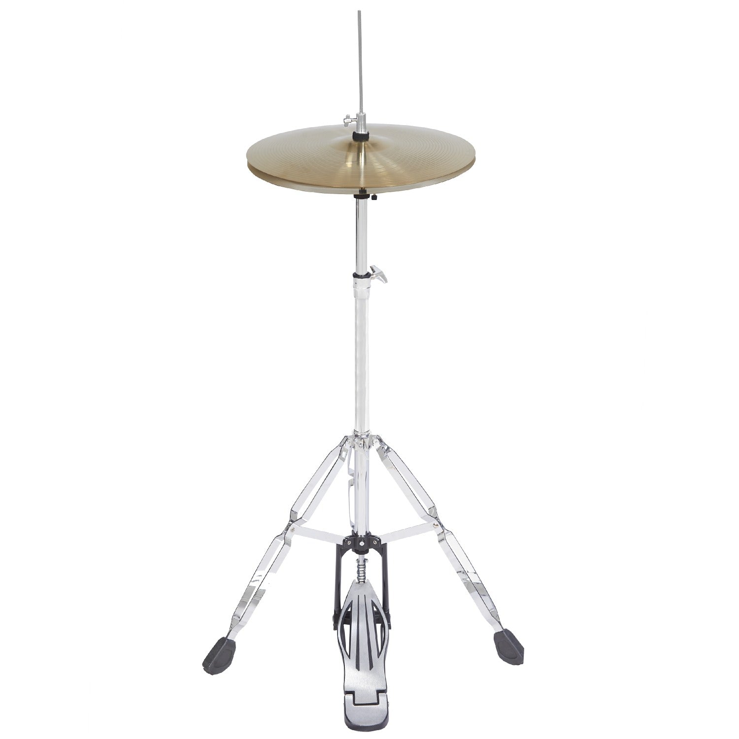 Vault Acoustic Drum Kits Vault Groover Plus 5-Piece Acoustic Drum Kit with Hardware, Cymbals & Throne #color_striped-blue,size_22-inch