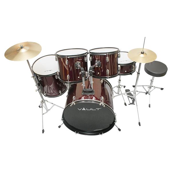 vault acoustic drum kits vault standard acoustic drum kit #color_wine-red