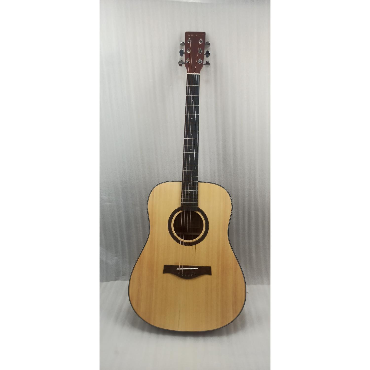 Vault Acoustic Guitars 2.02401E+11 Vault DA40 41 Inch Premium Solid Spruce-Top Dreadnought Acoustic Guitar - Open Box B Stock