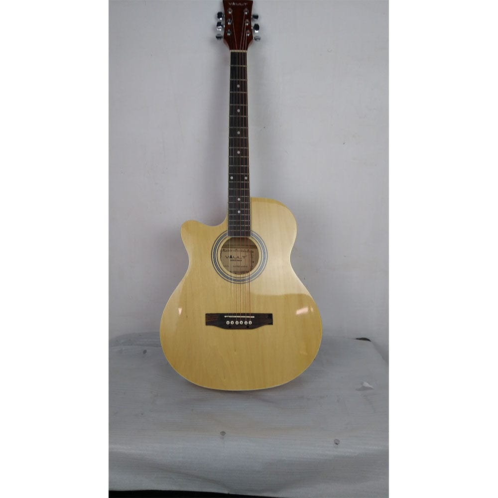 vault acoustic guitars 202101767035 vault ea20 guitar kit with learn to play ebook, bag, strings, straps, picks, string winder & polishing cloth - 40 inch cutaway acoustic guitar - left handed - open box b stock #barcode_