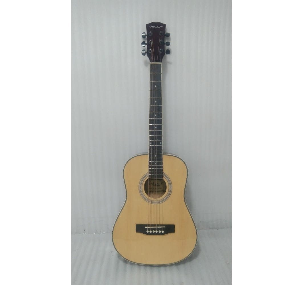 vault acoustic guitars 202301935871 vault traveller 34 inch acoustic guitar - natural gloss - open box b stock #barcode_202301935871