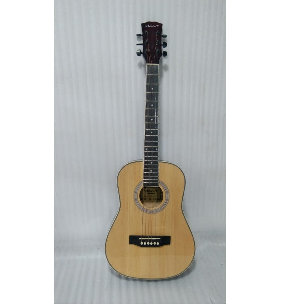 vault acoustic guitars 202301953596 vault traveller 34 inch acoustic guitar - natural gloss - open box b stock #barcode_202301953596