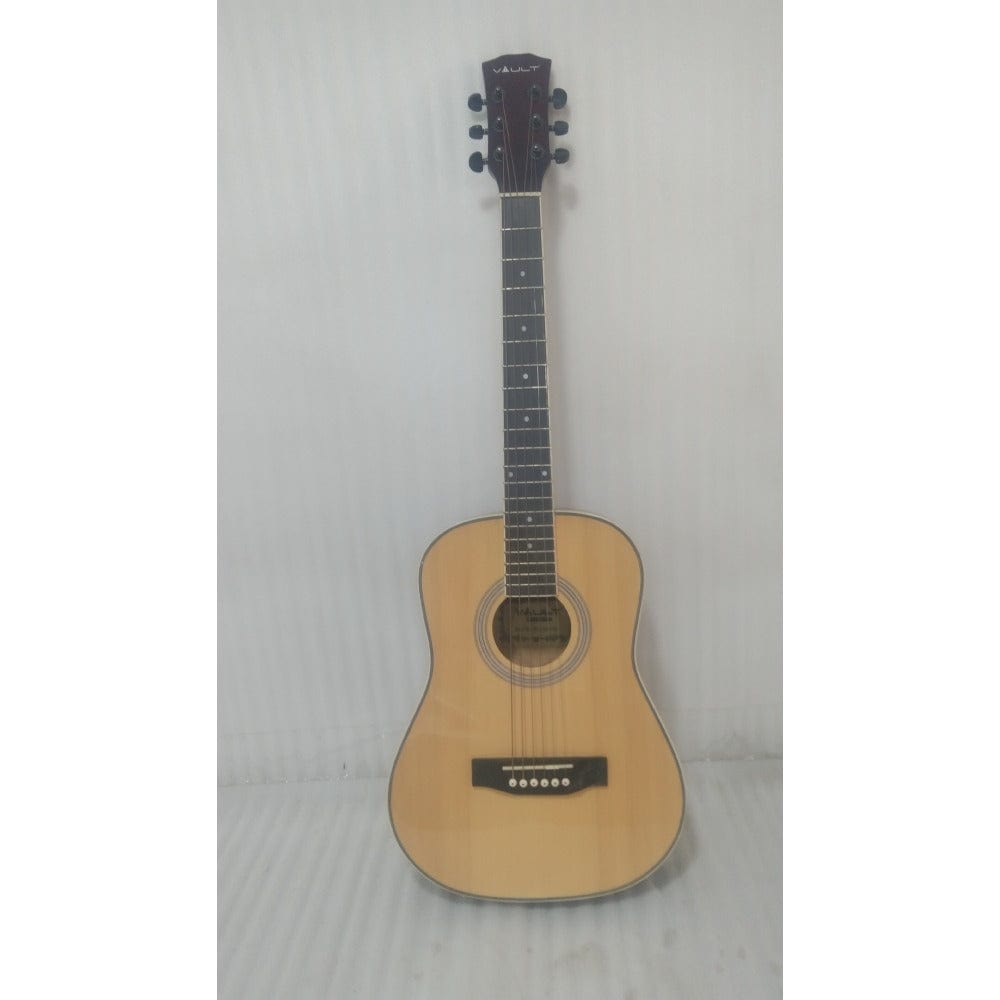 vault acoustic guitars 202301953668 vault traveller 34 inch acoustic guitar - natural gloss - open box b stock #barcode_202301953668