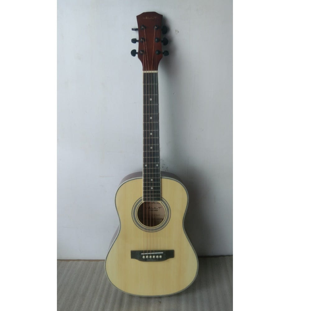 vault acoustic guitars 202301982608 vault traveller 34 inch acoustic guitar - natural gloss - open box b stock #barcode_202301982608