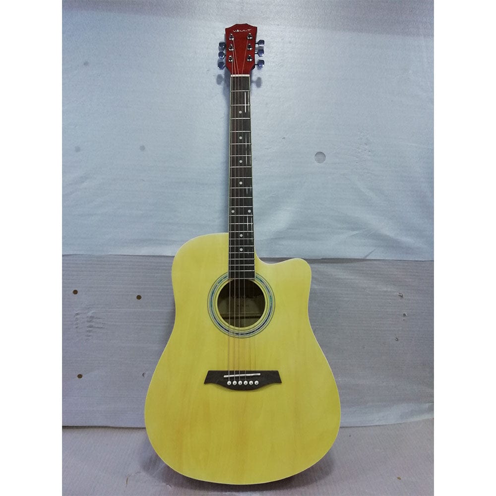 vault acoustic guitars 260494 vault ed-10c 41 inch cutaway acoustic guitar - natural - open box b stock
