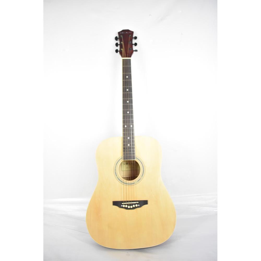 vault acoustic guitars 391642 vault ed-10d 41 inch dreadnought acoustic guitar - natural - open box b stock #barcode_202301898101