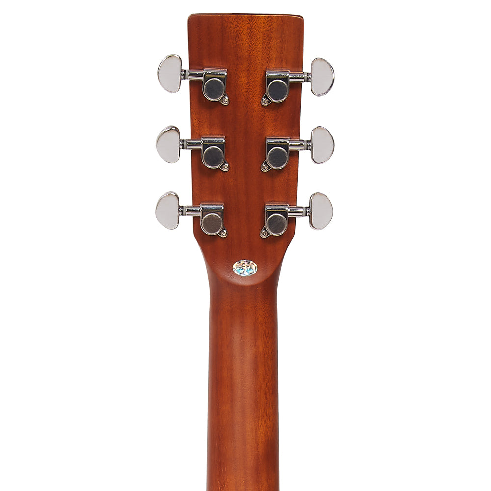 Vault Acoustic Guitars Natural Vault DA25 Dreadnought Shape Acoustic Guitar with Bubinga Back and Sides