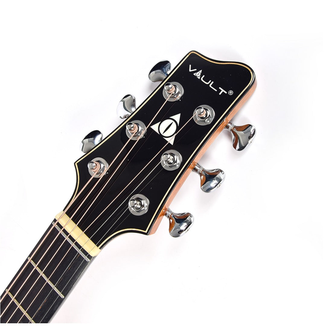 Vault Acoustic Guitars Vault Artisan Premium Electro-Acoustic Guitar with Solid Spruce Top, Solid Mahogany Back and Sides and Fishman Pickup#type_ElectroAcoustic