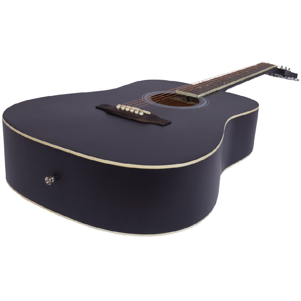 Vault Acoustic Guitars Vault DA20 Dreadnought Acoustic Guitar Kit #color_matt-black