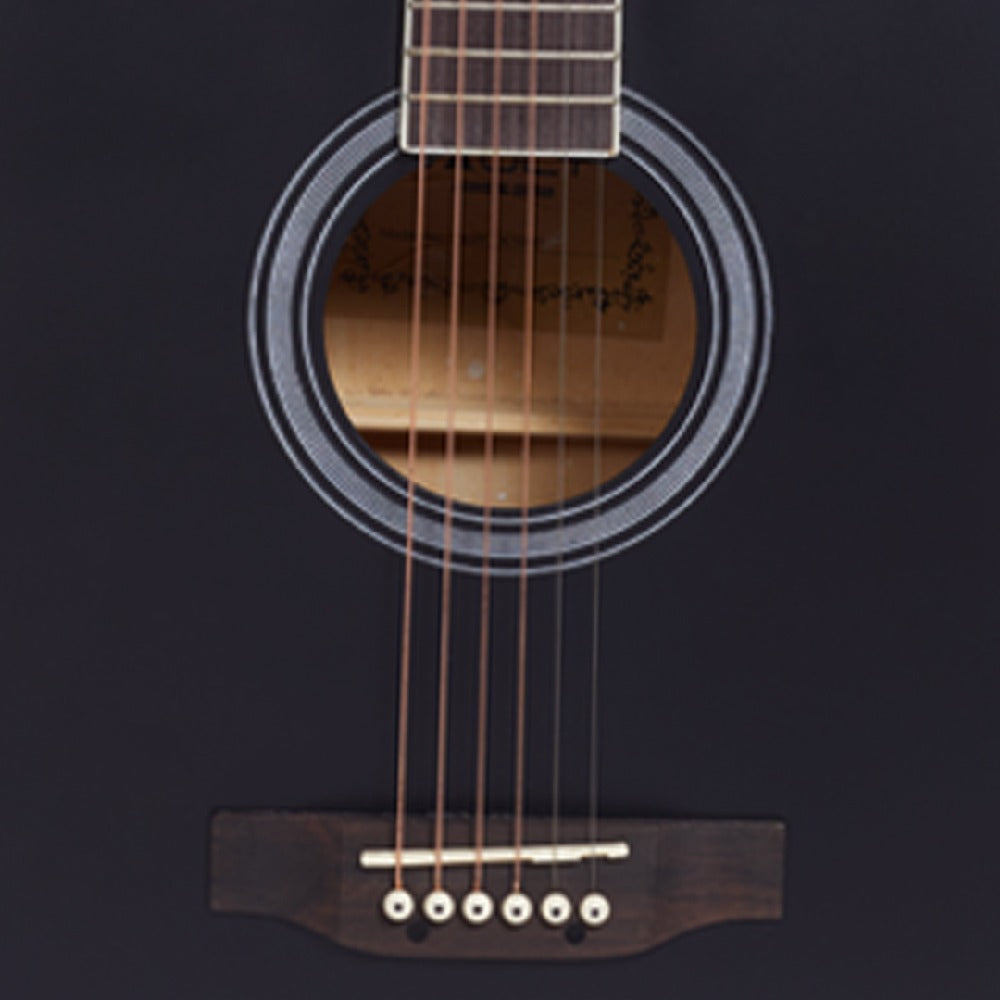 Vault Acoustic Guitars Vault DA20 Dreadnought Acoustic Guitar Kit #color_matt-black