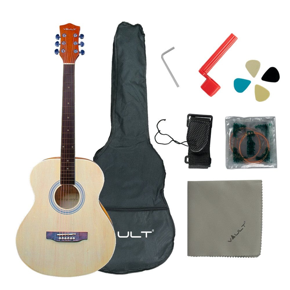 vault acoustic guitars vault da20 dreadnought acoustic guitar kit - open box