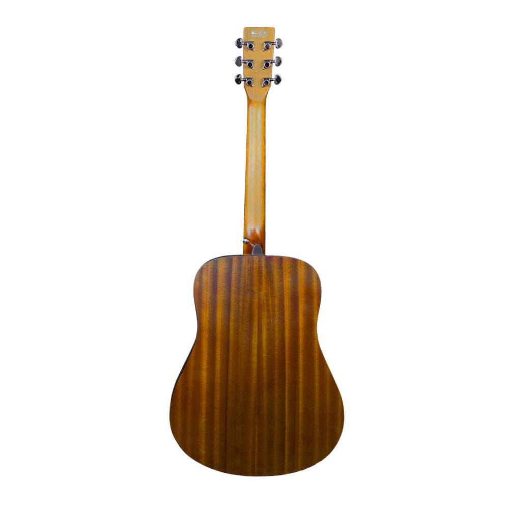 vault acoustic guitars vault da40 41 inch premium solid spruce-top dreadnought acoustic guitar - open box