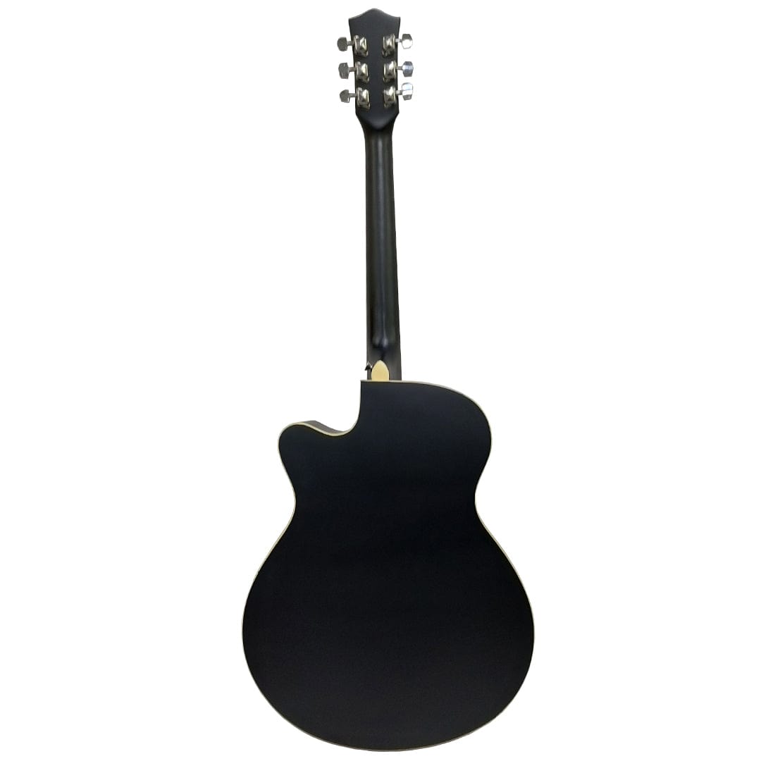 vault acoustic guitars vault ea20 guitar kit with learn to play ebook, bag, strings, straps, picks, string winder & polishing cloth - 40 inch cutaway acoustic guitar - open box