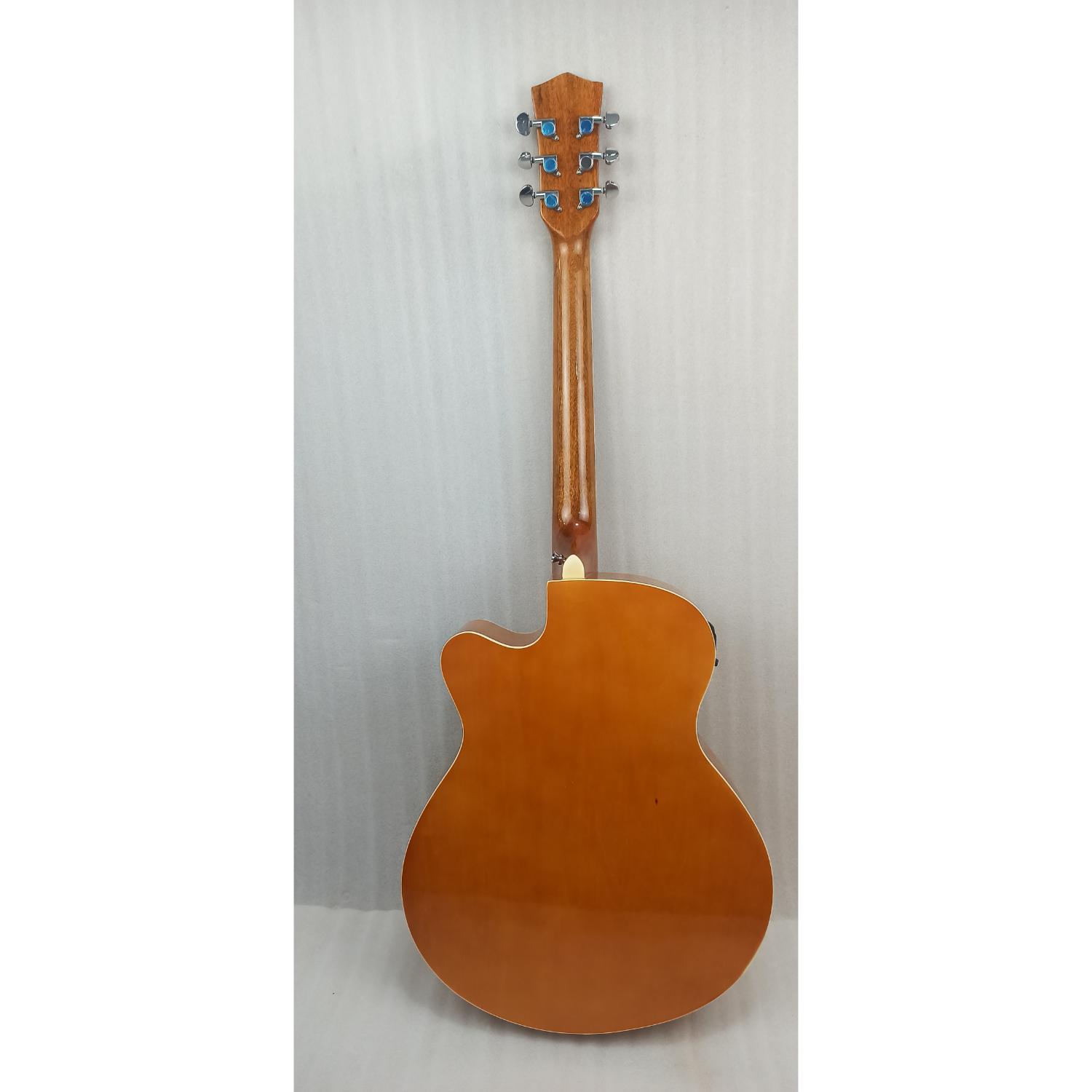 Vault Acoustic Guitars Vault EA20 Guitar Kit with Learn to Play Ebook, Bag, Strings, Straps, Picks, String winder & Polishing Cloth - 40 inch Cutaway Acoustic Guitar - Open Box B Stock