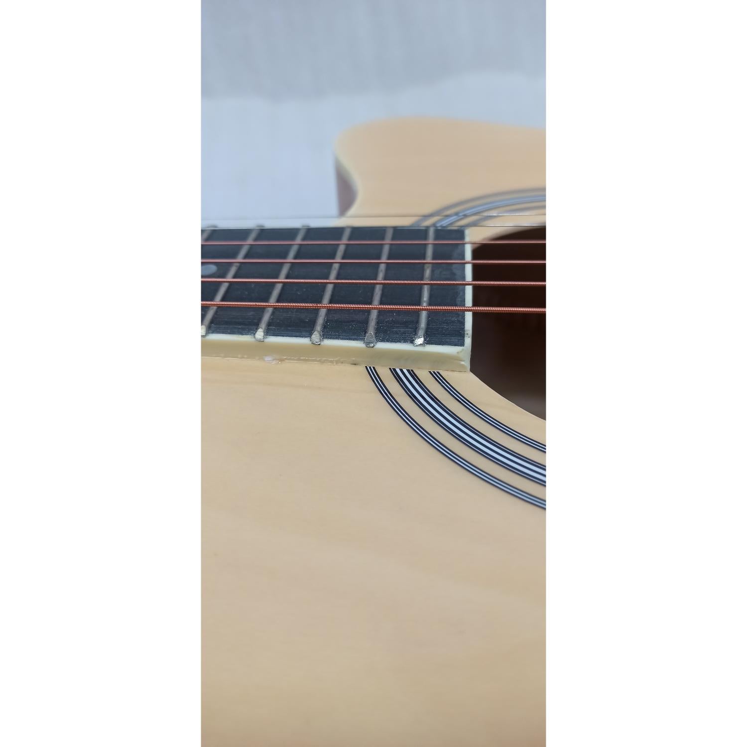 Vault Acoustic Guitars Vault EA20 Guitar Kit with Learn to Play Ebook, Bag, Strings, Straps, Picks, String winder & Polishing Cloth - 40 inch Cutaway Acoustic Guitar - Open Box B Stock #barcode_202401062902