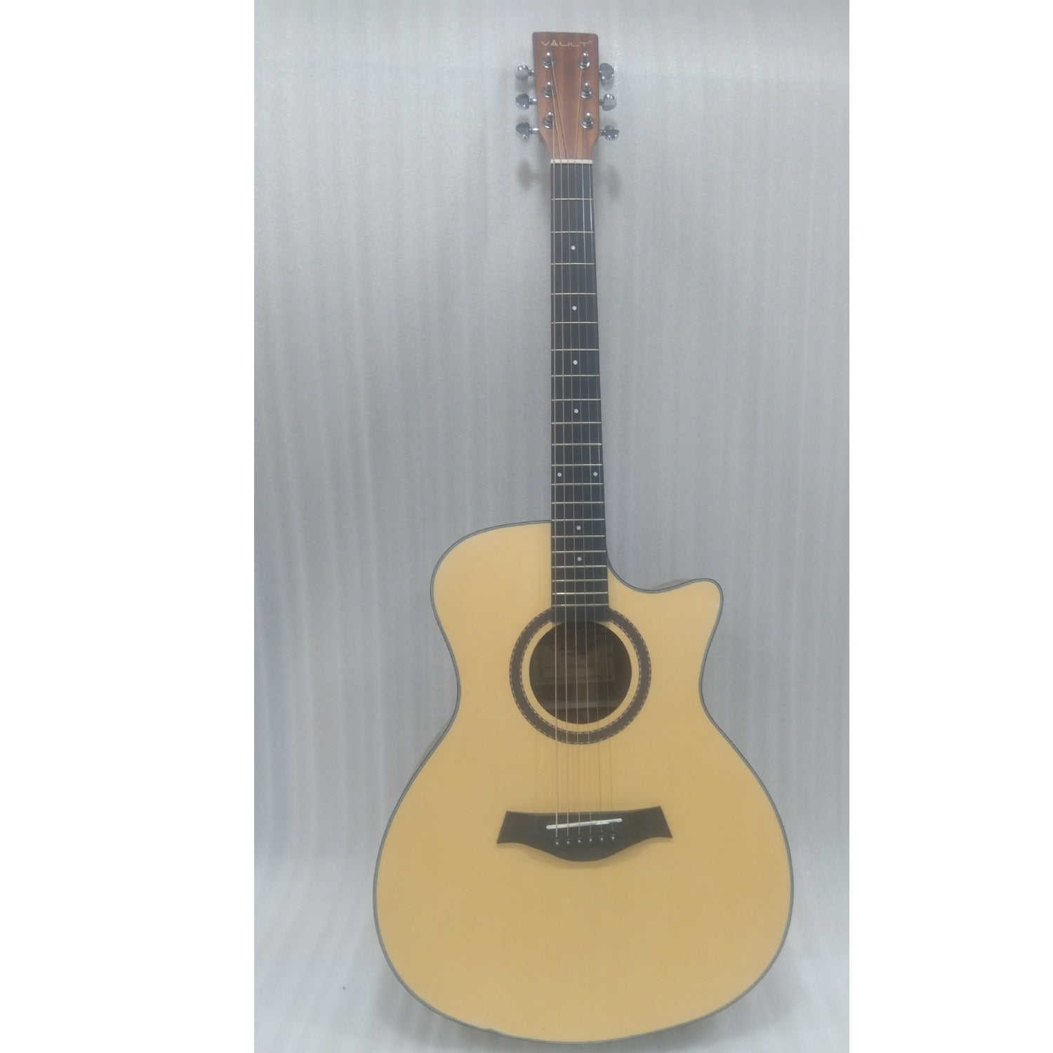 Vault Acoustic Guitars Vault EA25 Grand Auditorium Shape Acoustic Guitar with Bubinga Back and Sides - Open Box B Stock